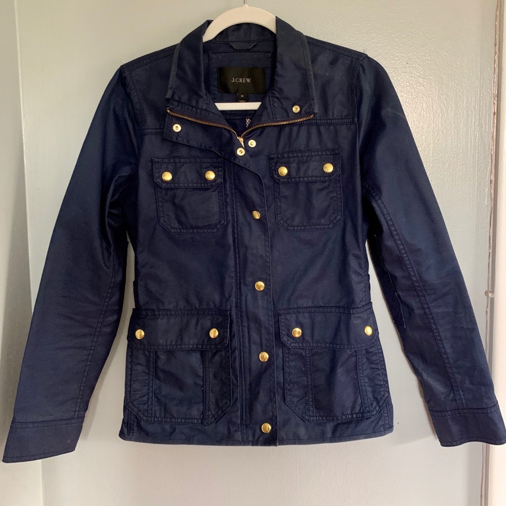J.Crew. The Downtown Field Jacket, Navy Blue